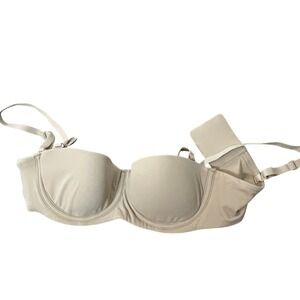 Skims Strapless Bra Underwire Push Up Convertible Beige‎ Size 32A
